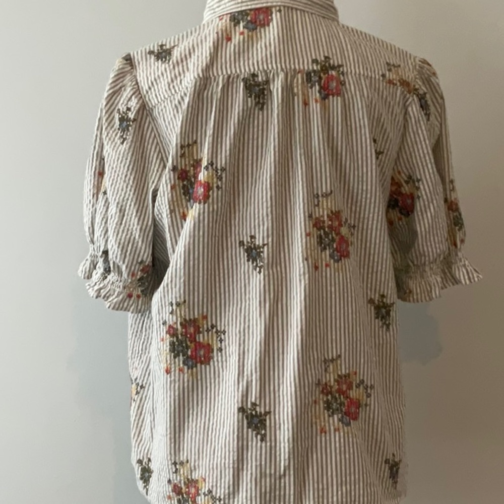 Fat Face UK seersucker blouse - Picture 4 of 9